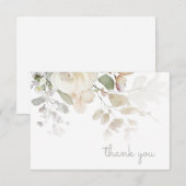 ビンテージターコイズの感謝を伝えるノートカード サンキューカード (正面/裏面)