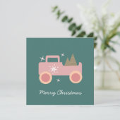 ビンテージトラックのグルービークリスマス カード (スタンド正面)