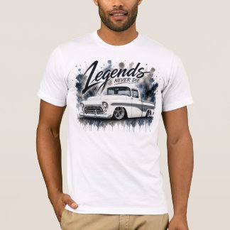 ビンテージトラックの水彩Tシャツ Tシャツ