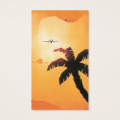 ビンテージトラベル,飛行機オーバーハワイアン諸島 (裏面)