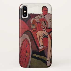 ビンテージトランスポーテーションメンズ アンティーク コンバーチブルカー iPhone X ケース
