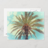 ビンテージトロピカルパームツリー ポストカード (正面/裏面)