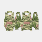 ビンテージトロピカルパーム植物水彩クリーム フェイバーボックス (折り畳みなし)