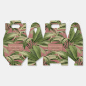 ビンテージトロピカルパーム植物水彩ローズ フェイバーボックス (見開き)