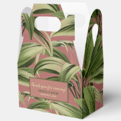 ビンテージトロピカルパーム植物水彩ローズ フェイバーボックス (見開き)