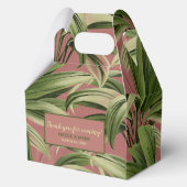 ビンテージトロピカルパーム植物水彩ローズ フェイバーボックス (裏面)