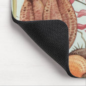 ビンテージトロピカルランカ、 花とハチドリ マウスパッド (コーナー)