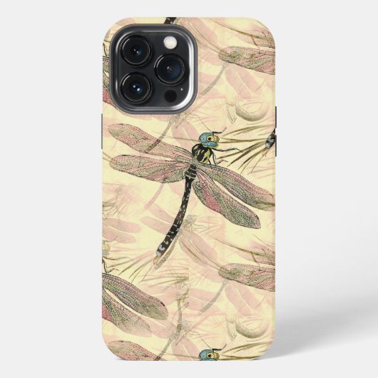 ビンテージトンボプリント iPhoneケース (裏面)
