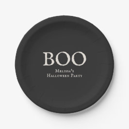 ビンテージハロウィンパーティー ブラック ペーパープレート