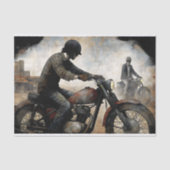 ビンテージバイクのデクパージュ 薄葉紙 (正面)