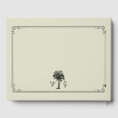 ビンテージパームツリーウェディング ゲストブック (裏面)
