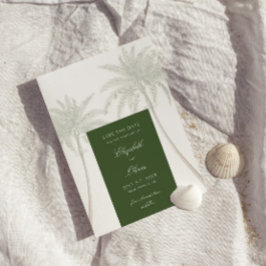 ビンテージパームツリーウェディング セーブザデート