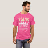 ビンテージピアノ Tシャツ (正面フル)