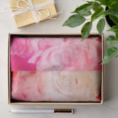 ビンテージピンクのバラの花の写真の切り離し工芸品 薄葉紙 (ギフト)