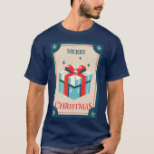 ビンテージフェスティバルギフトボックス付きクリスマスカード Tシャツ (正面)
