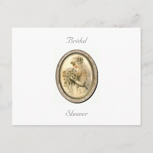 ビンテージブライド ブライズシャワー ポストカード (正面)