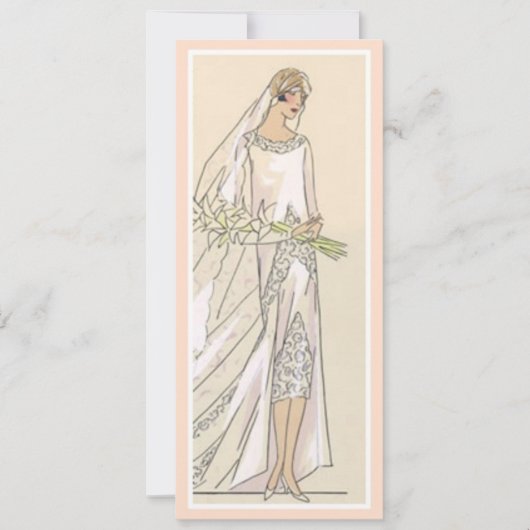 ビンテージブライド 招待状 (正面)