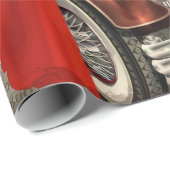 ビンテージポスターロンドンの新聞の背景が破れた。 ラッピングペーパー (ロールコーナー)