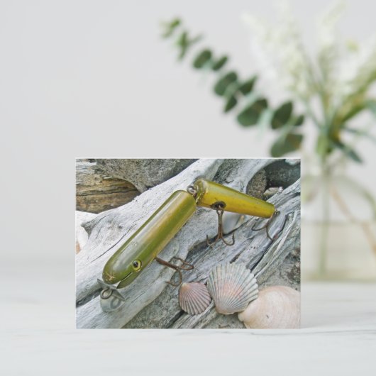 ビンテージマスタールアー・ジョイントドイール ソルトウォータープラグ ポストカード (スタンド正面)