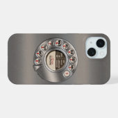 ビンテージロータリーフォン iPhone 15ケース (裏面横)