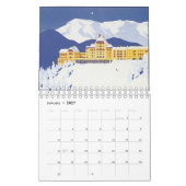 ビンテージ世界の旅行ポスターカレンダー カレンダー (1月 2027)