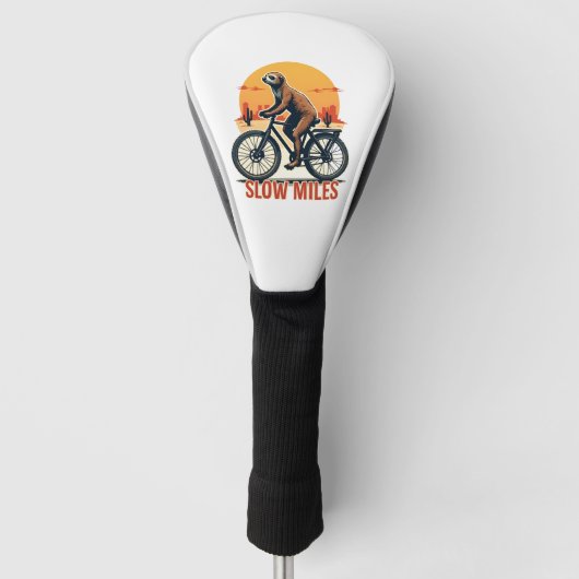 ビンテージ冒険マウンテンライドスローサイクリング ゴルフヘッドカバー (正面)