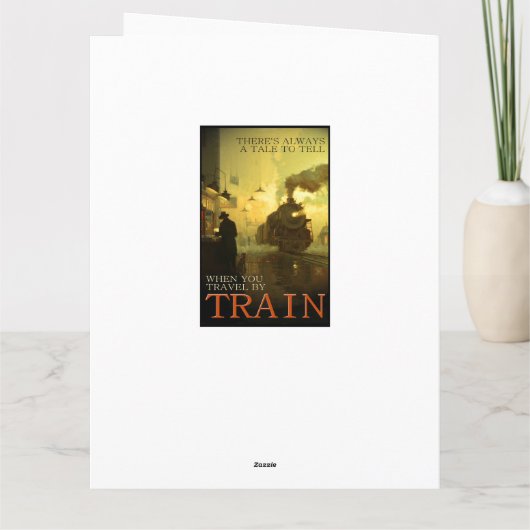ビンテージ列車による旅行 カード (裏面)