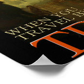 ビンテージ列車による旅行 ポスター (角)