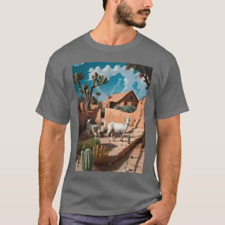 ビンテージ動物画 驚くべきアニマルビュー Tシャツ