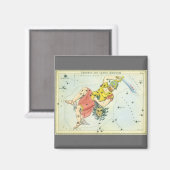 ビンテージ天文学、ペルセウスとメデューサの首 マグネット (正面/裏面)