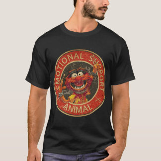 ビンテージ女子の感情的サポートアニマル・マペット Tシャツ