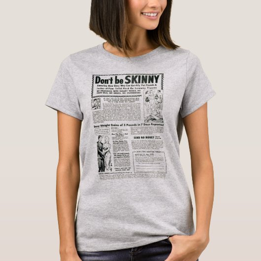 ビンテージ広告 ダイエットするな Tシャツ (正面)