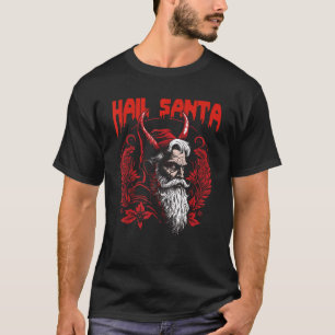 ビンテージ悪魔のサンタクロース 悪魔的サンタ Tシャツ