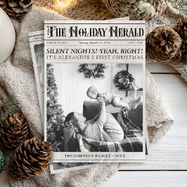 ビンテージ新聞 ５ フォト かわいい 赤ちゃん ファースト クリスマス