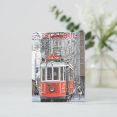 ビンテージ旅行ポスター – イスタンブール、トルコ ポストカード (スタンド正面)