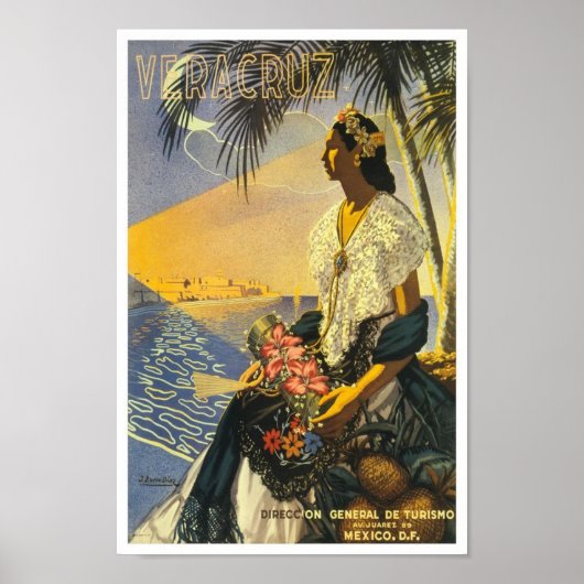 ビンテージ旅行ポスター ベラクルス ポスター (正面)