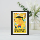 ビンテージ旅行ポスター – ポルトガル、はがき ポストカード (スタンド正面)