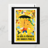 ビンテージ旅行ポスター – ポルトガル、はがき ポストカード (正面/裏面)