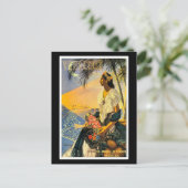 ビンテージ旅行ポスター，メキシコ，ベラクルス， ポストカード (スタンド正面)