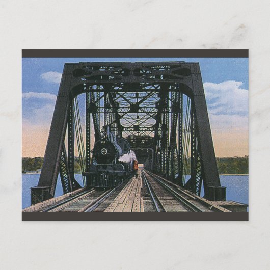ビンテージ旅行輸送列車オンブリッジ ポストカード (正面)