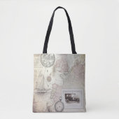 ビンテージ旅行 トートバッグ (正面)