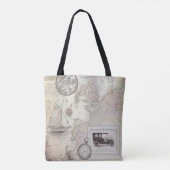 ビンテージ旅行 トートバッグ (裏面)