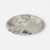 ビンテージ旅行 ペーパープレート (アングル)