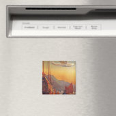 ビンテージ旅行、香港のジャンクス飛行機 マグネット (インサイチュ (食洗機))