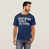ビンテージ朝は苦手 Tシャツ (正面フル)