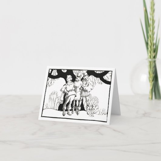 ビンテージ木版風デコ中世のカローラーズ カード (正面)