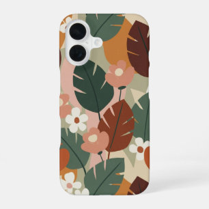 ビンテージ植物学模様 iPhone 16ケース