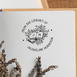 ビンテージ植物書のライブラリーより 初版 ラバースタンプ