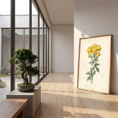 ビンテージ植物画キャンバスウォールアートプリント ポスター