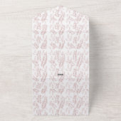 ビンテージ植物画 - エレガントな花の芸術 オールインワン招待状 (外側)